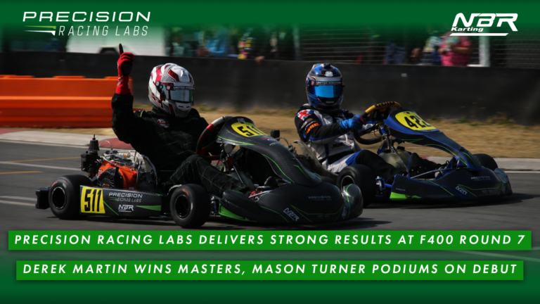 Precision Racing Labs Delivers Strong Results at F400 Round 7 – Derek Martin Wins Masters, Mason Turner Podiums on Debut